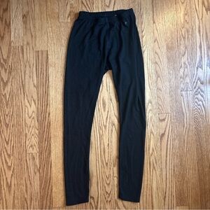 Smartwool Leggings Women S Black Merino Wool Casual Baselayer Pants Flawed